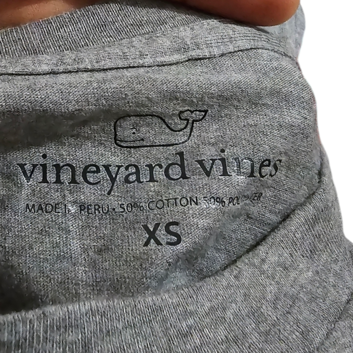 Playera Vineyeard Vines Xchico Xs Hombre Nieve Gris