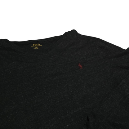 Playera Manga Larga Ralph Lauren Grande L Gris Pony Vino