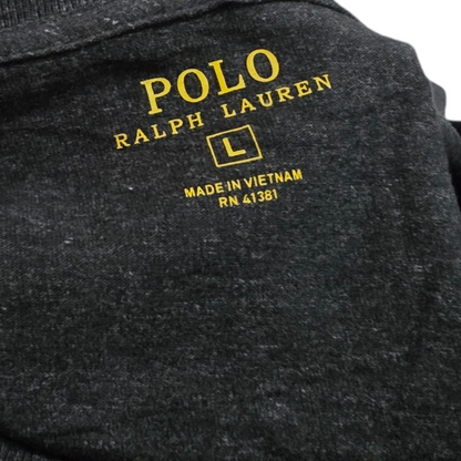 Playera Manga Larga Ralph Lauren Grande L Gris Pony Vino