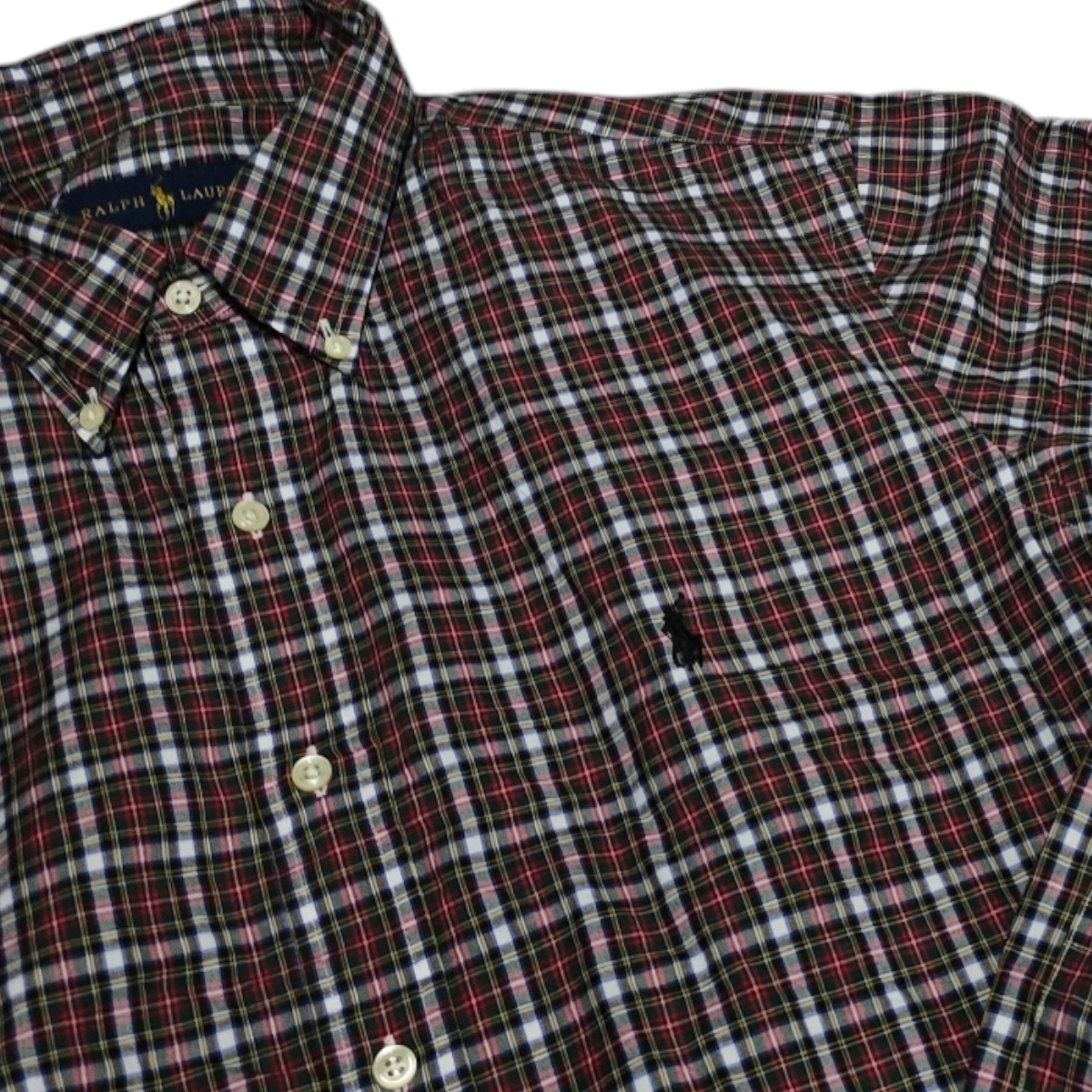 Camisa Ralph Lauren Xgrande Xl 17-43 Cuadro Rojo