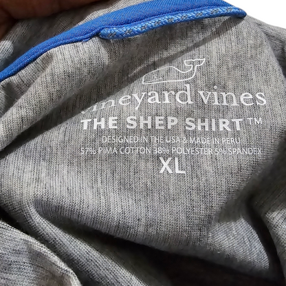 Playera Manga Larga Vineyard Vines Xgrande Xl Gris