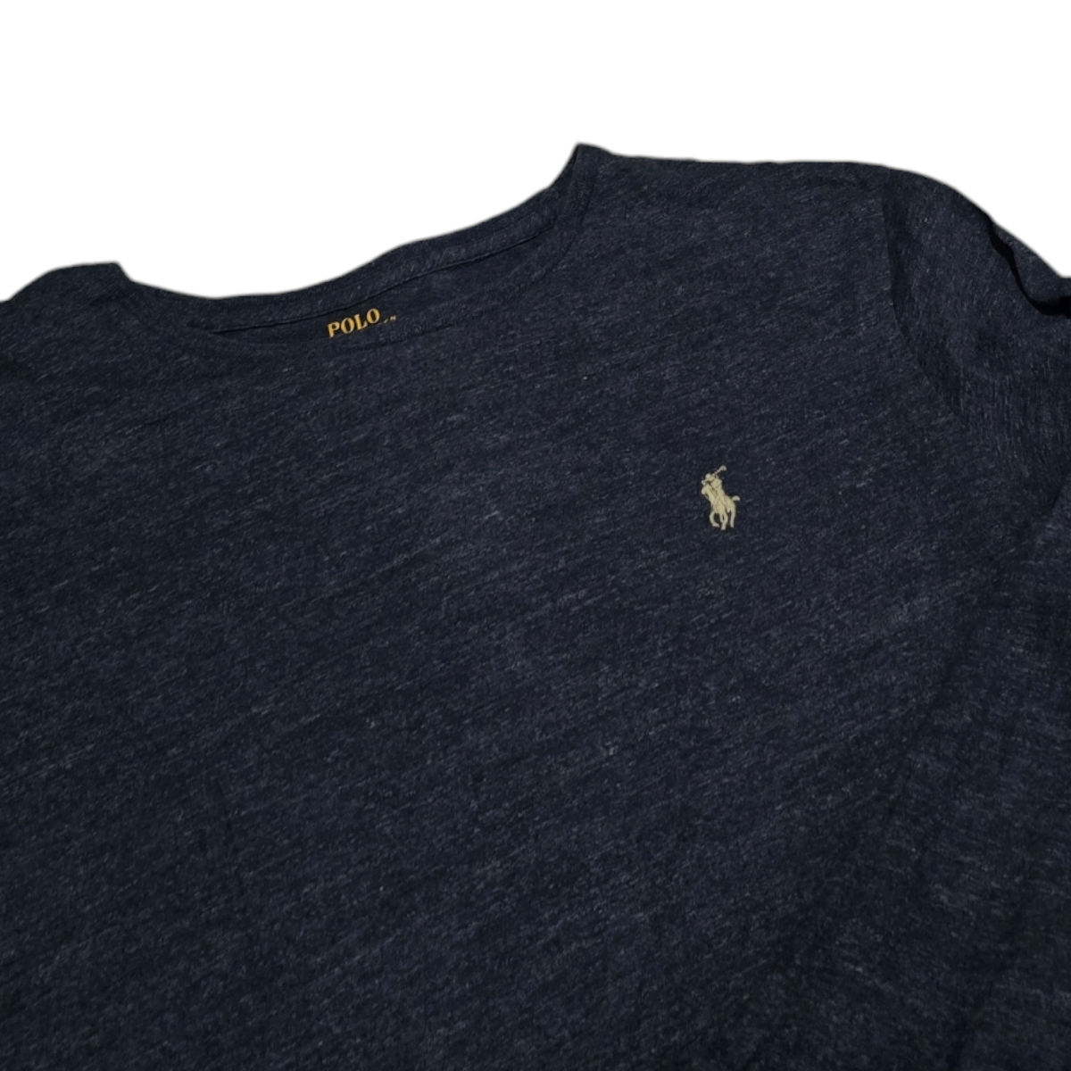 Playera Manga Larga Ralph Lauren Xgrande Xl Azul Pony Blanco