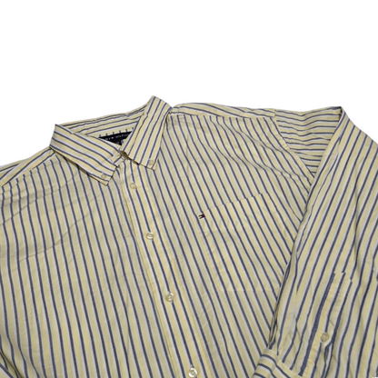 Camisa Tommy Hilfiger Xgrande Xl Amarillo Lineas