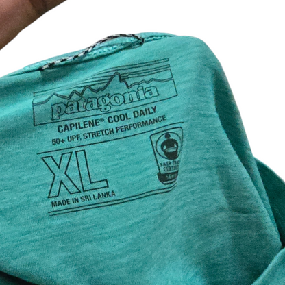 Playera Patagonia Xgrande Xl Turquesa Capilene