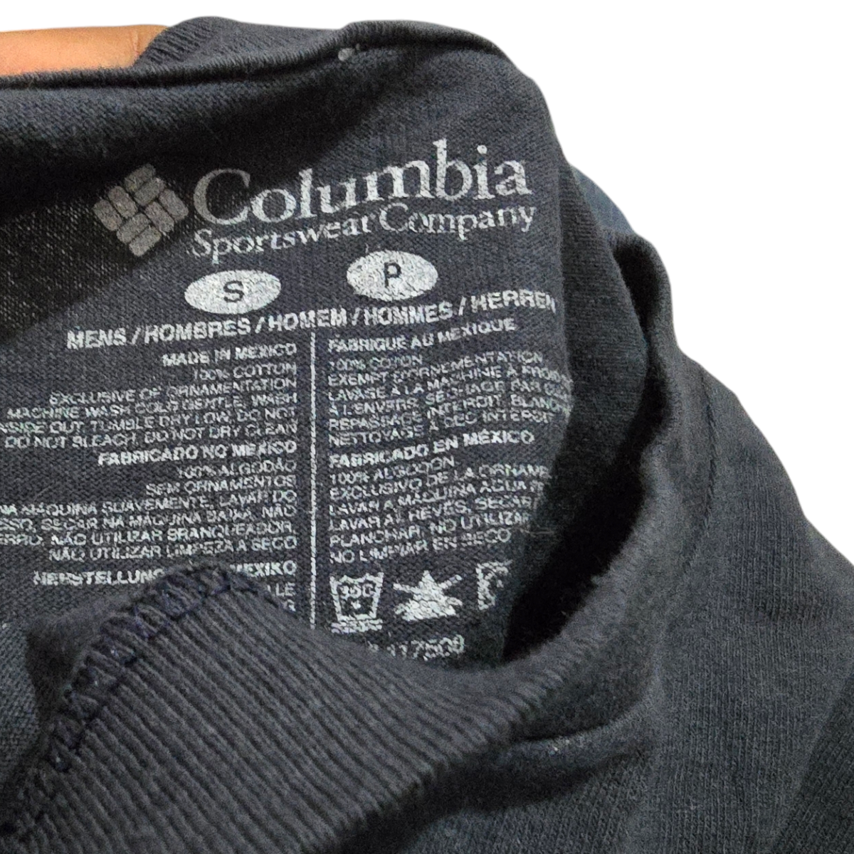 Playera Columbia Chico S Negro