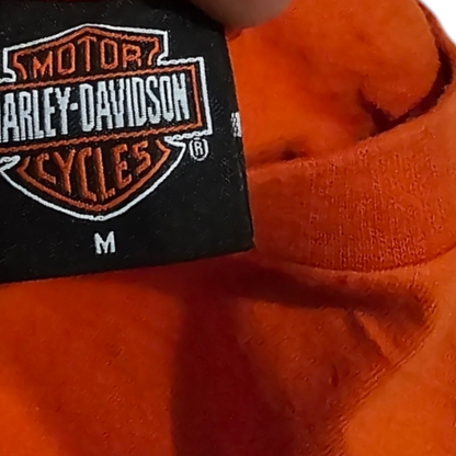 Playera Harley Davidson Mediana M Naranja