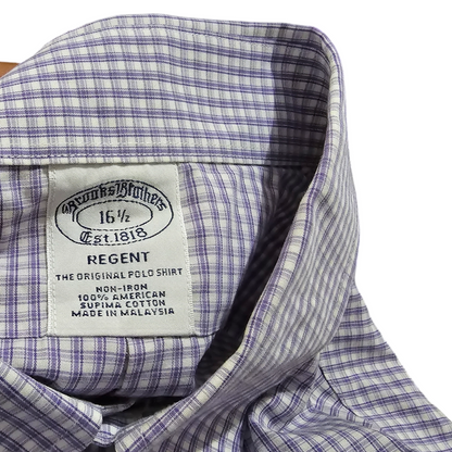 Camisa Manga Corta Brooks Brothers Grande L Regent Morado