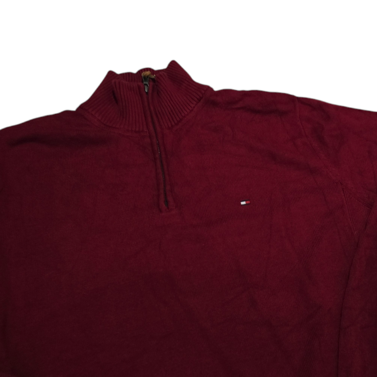 Sueter Tommy Hilfiger Grande L Rojo Oscuro