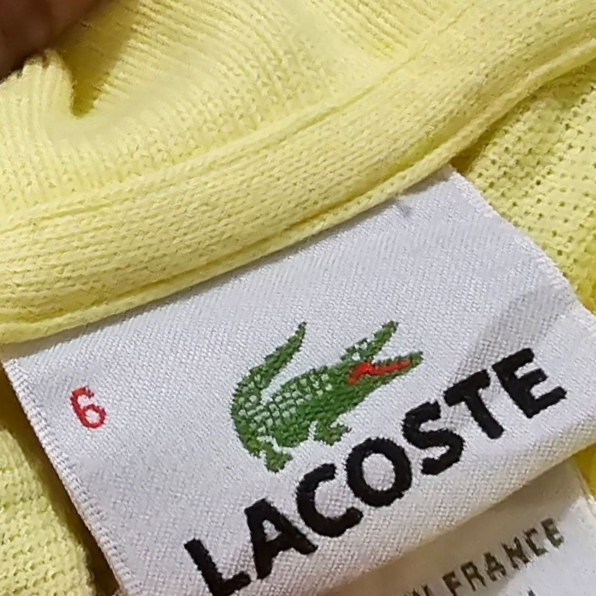 Playera Polo Lacoste Xgrande Xl Amarillo