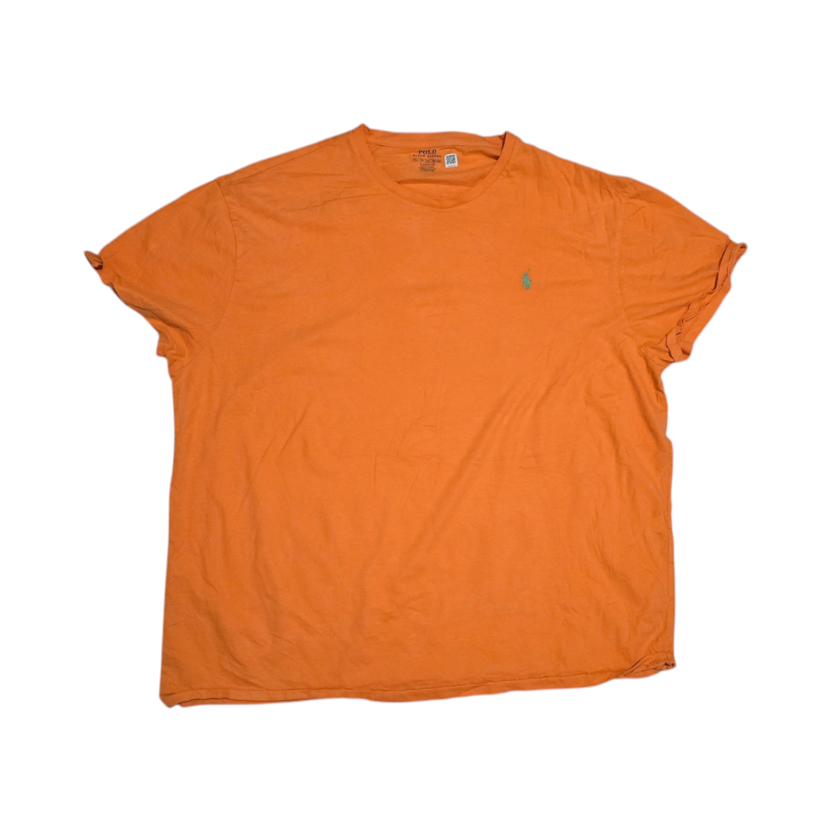 Playera Ralph Lauren 2xl Classic Fit Naranja Pony Verde