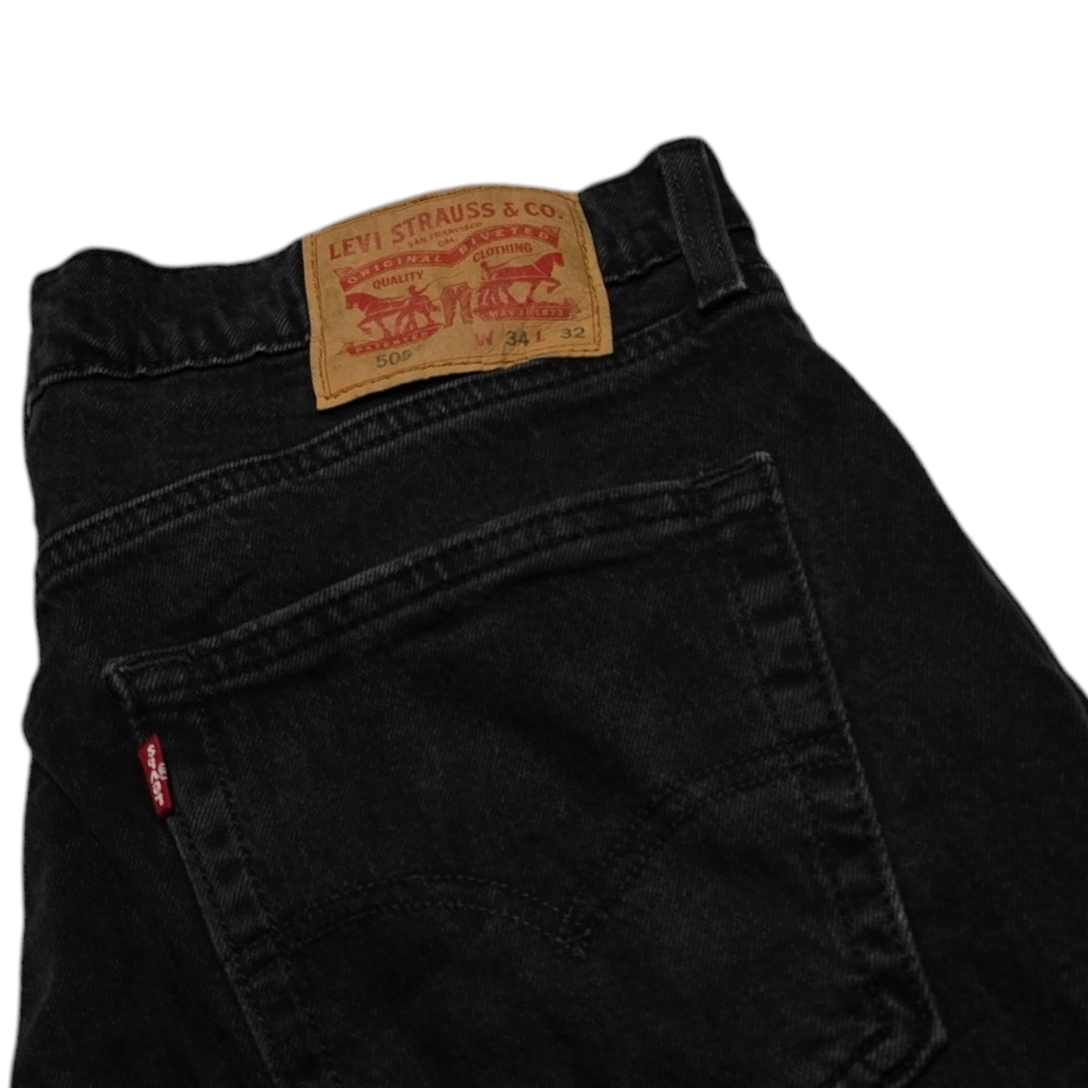 Pantalon Levis 505 34x32 Recto Negro