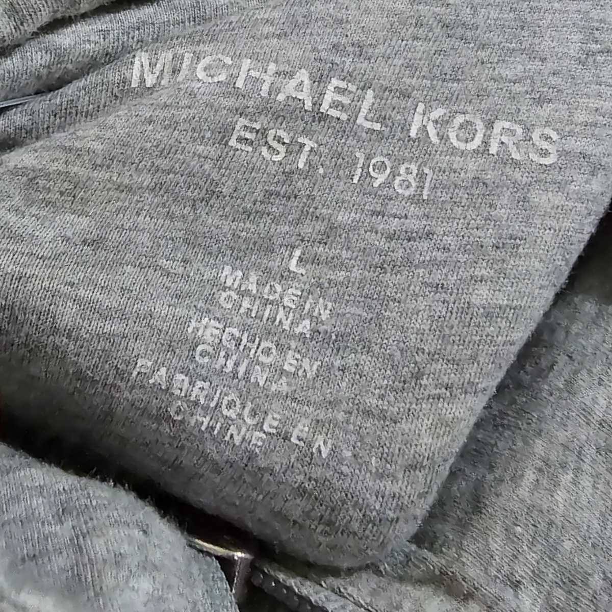 Sueter Delgado Michael Kors Grande L Gris