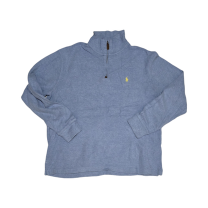 Sueter Ralph Lauren Grande L Azul Claro Pony Amarillo