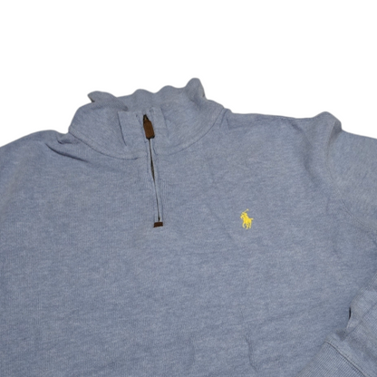 Sueter Ralph Lauren Grande L Azul Claro Pony Amarillo