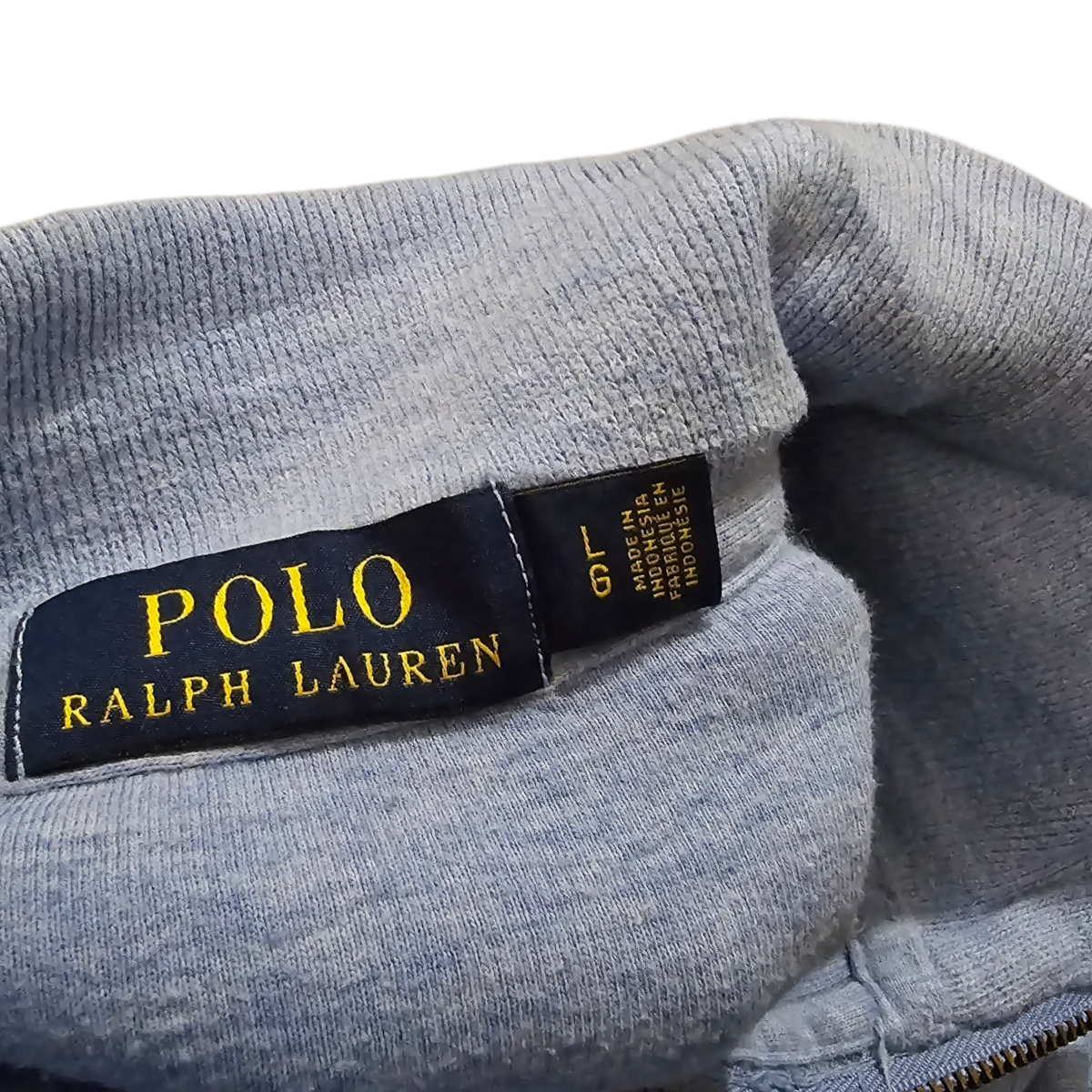 Sueter Ralph Lauren Grande L Azul Claro Pony Amarillo