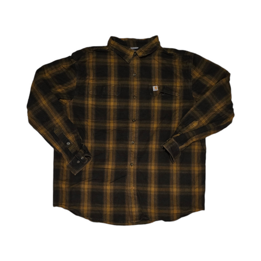 Camisa Carhartt Xgrande Xl Cuadro Amarillo Y Negro