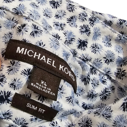 Camisa Michael Kors Xgrande Xl Blanca Slimfit