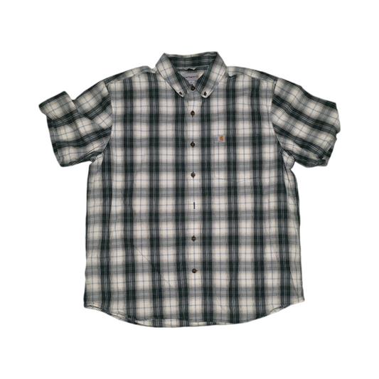 Camisa Manga Corta Carhartt Xgrande Xl Cuadro Verde