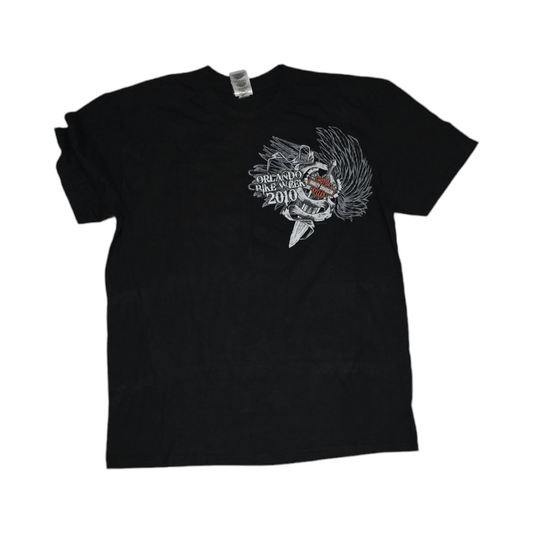 Playera Harley Davidson 2xl Orlando Negro