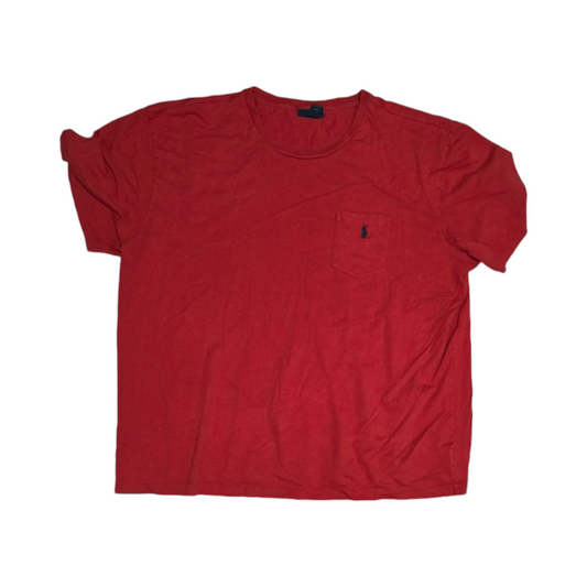 Playera Ralph Lauren 2xl Rojo Pony Azul