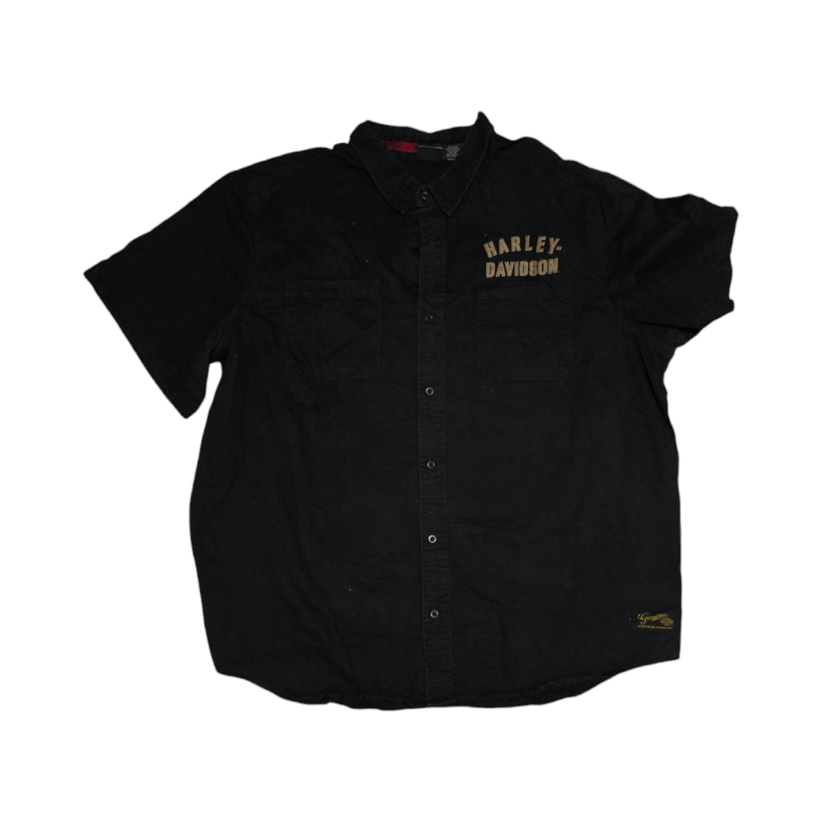 Camisa Manga Corta Harley Davidson 4xl Negro