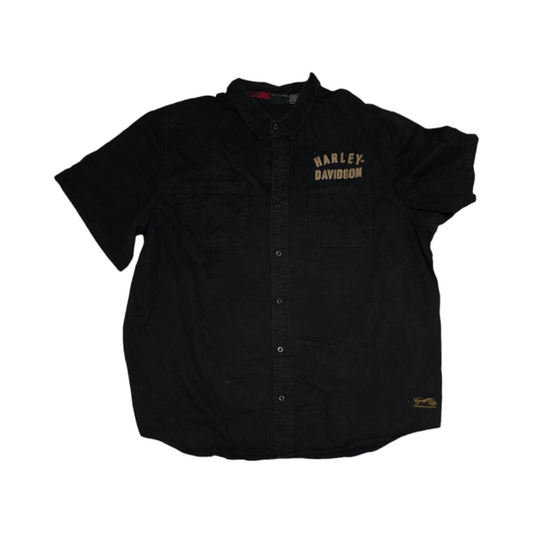 Camisa Manga Corta Harley Davidson 4xl Negro