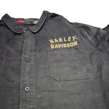 Camisa Manga Corta Harley Davidson 4xl Negro