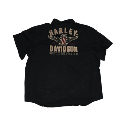 Camisa Manga Corta Harley Davidson 4xl Negro