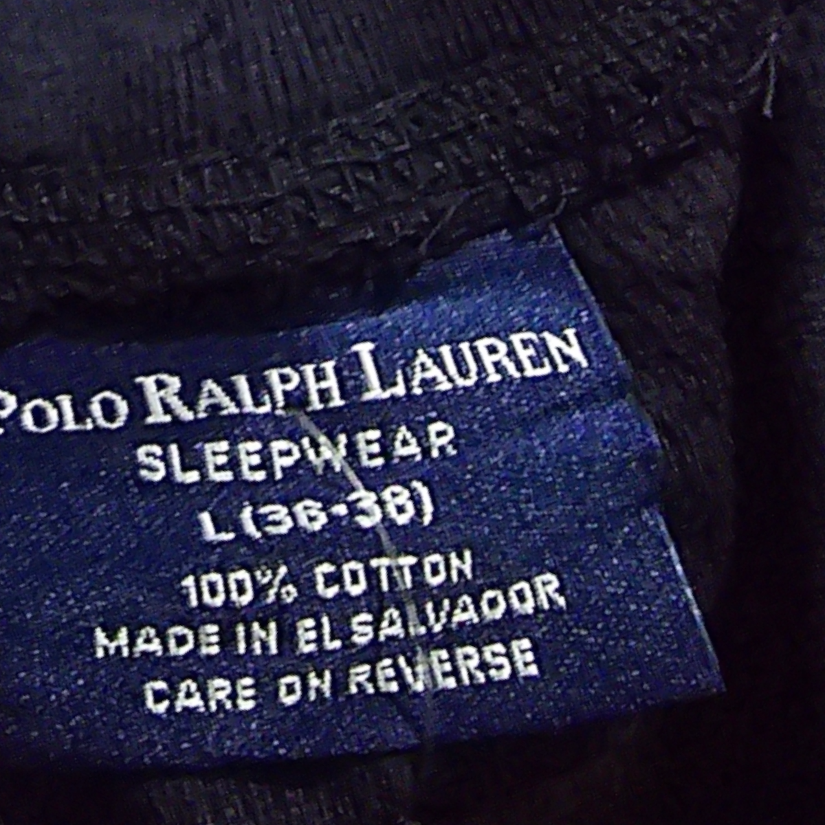 Pants Ralph Lauren Talla L 36-38 Negro Pony Amarillo