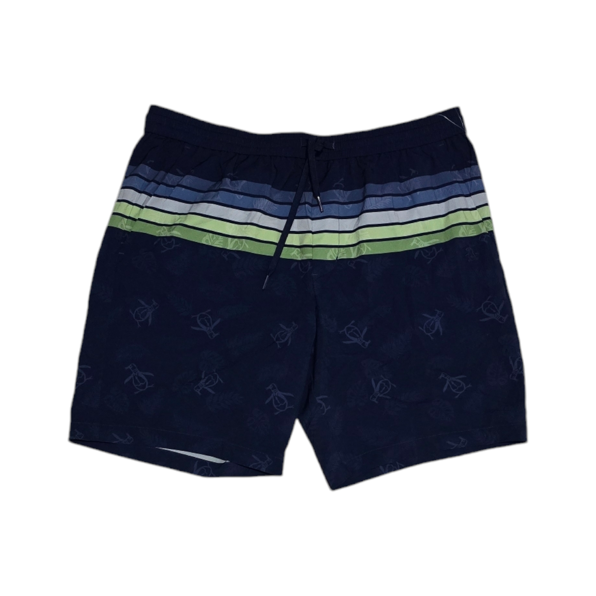 Bermuda Penguin Talla 34 Azul Lineas