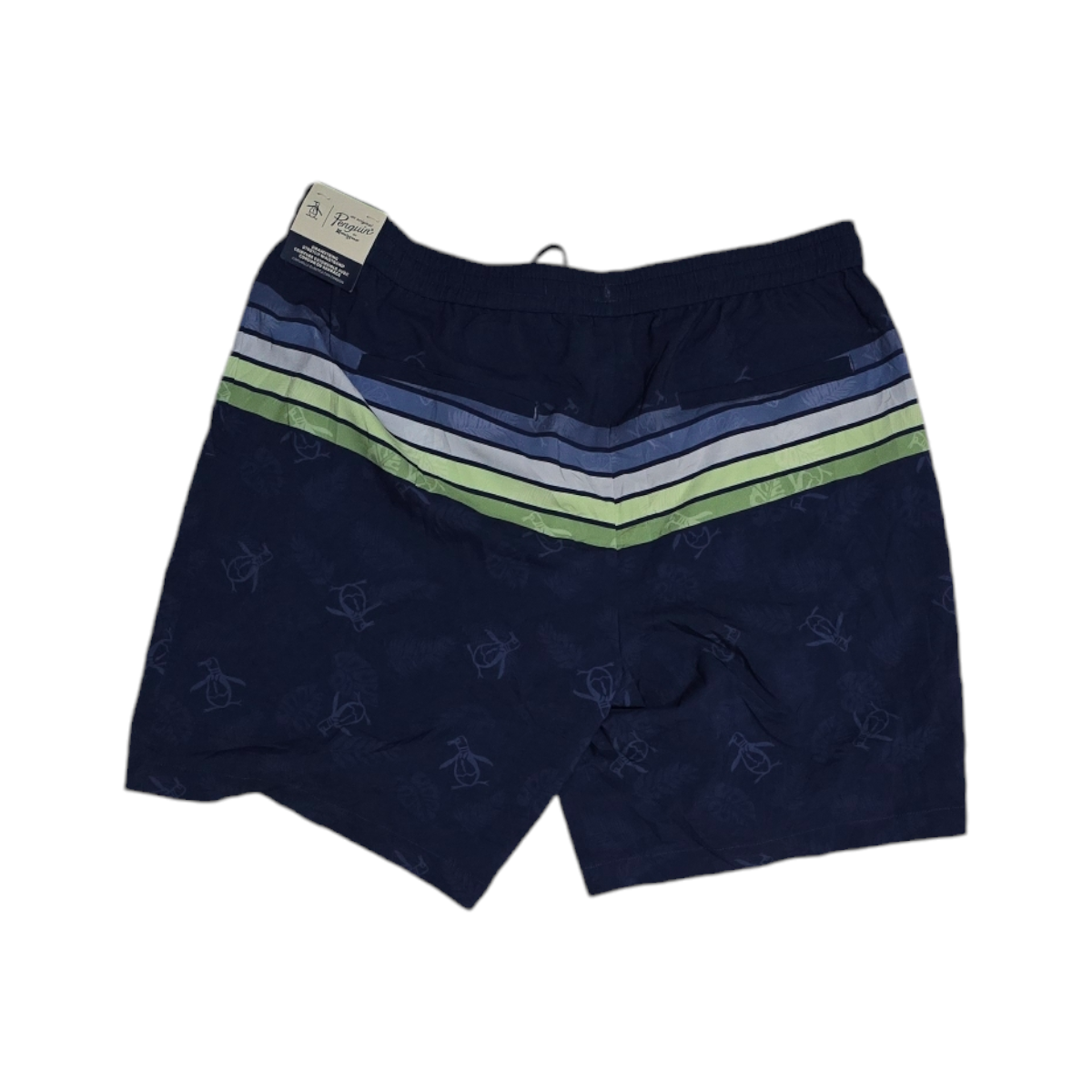 Bermuda Penguin Talla 34 Azul Lineas