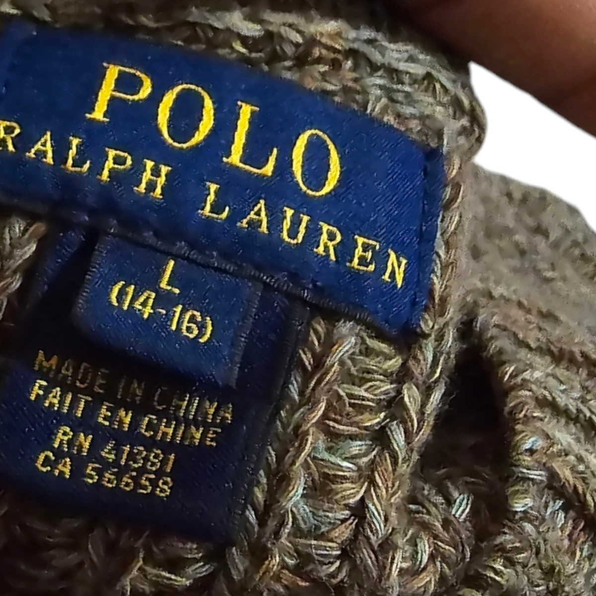 Sueter Ralph Lauren Adolescente L 14-16 Verde