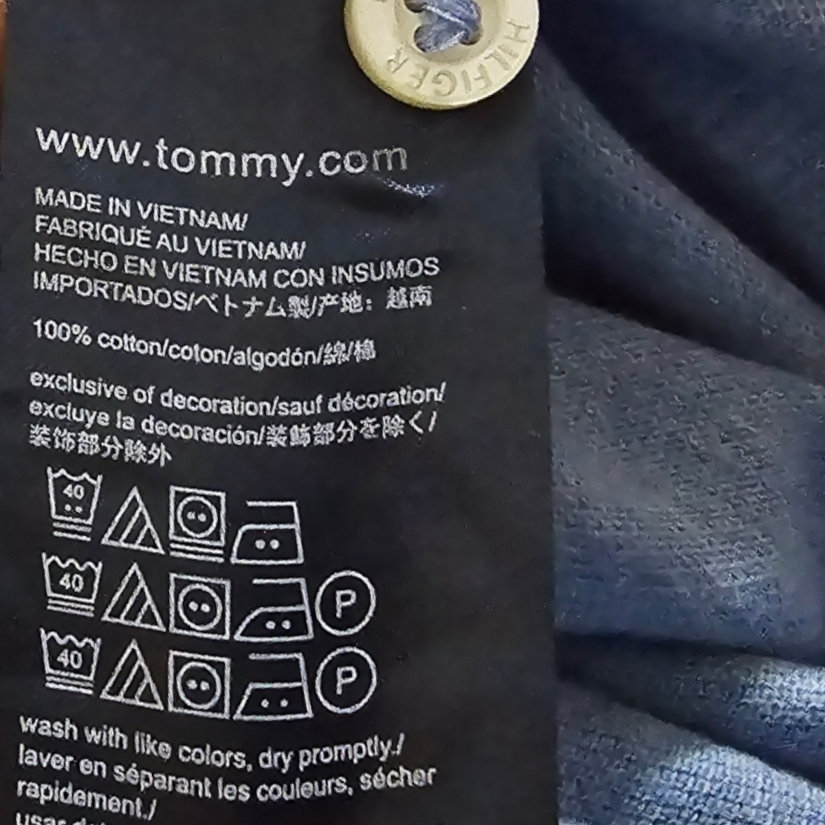 Playera Polo Tommy Hilfiger Chica S Azul Claro