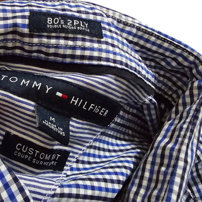 Camisa Tommy Hilfiger Mediana M Azul Custom Fit