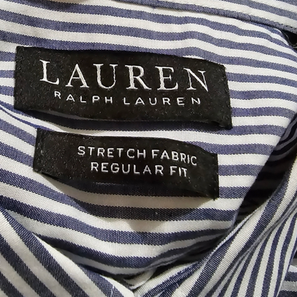 Camisa Ralph Lauren Mediana M Stretch Regular Fit Linea Azul