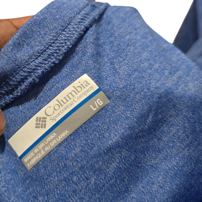Playera Manga Larga Columbia Pfg Grande L Azul