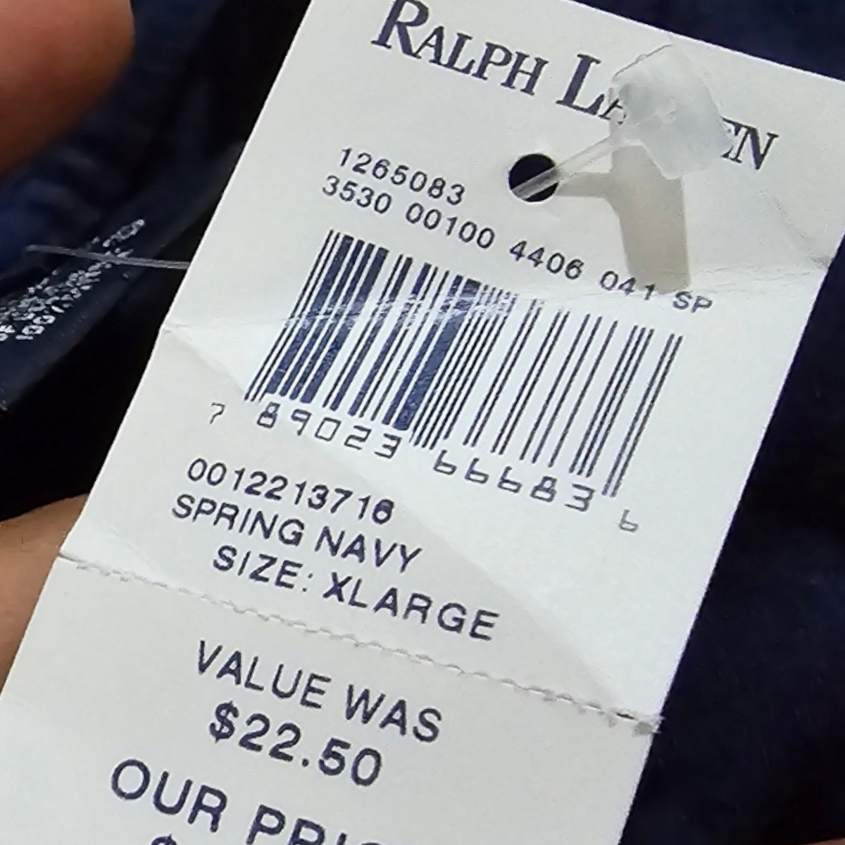 Playera Sin Mangas Ralph Lauren Xgrande Xl Azul
