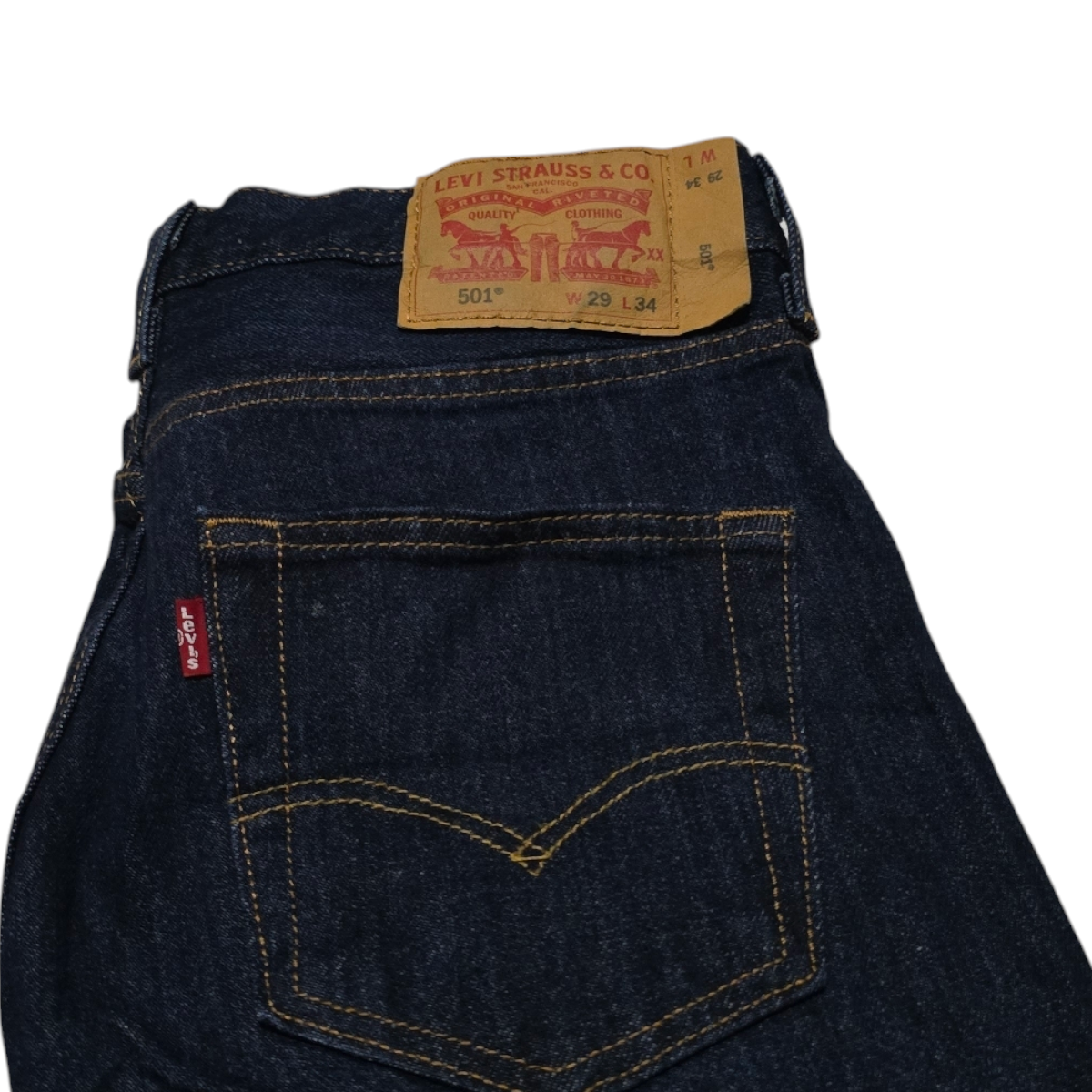 Pantalon Levis 501 29x34 Azul Recto