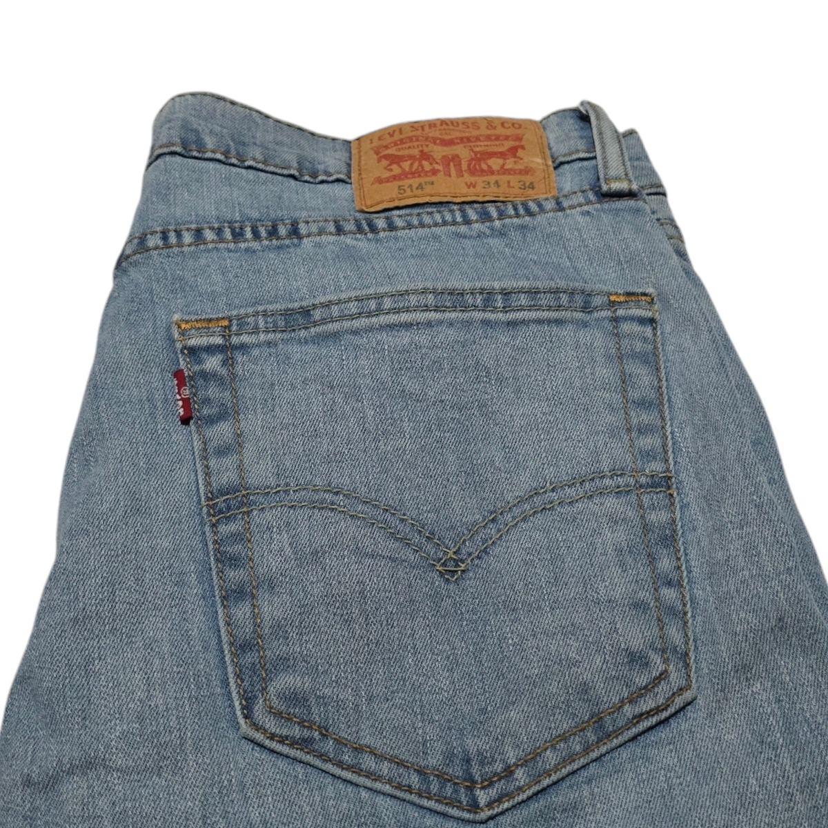 Pantalon Levis 514 34x34 Recto Azul Claro