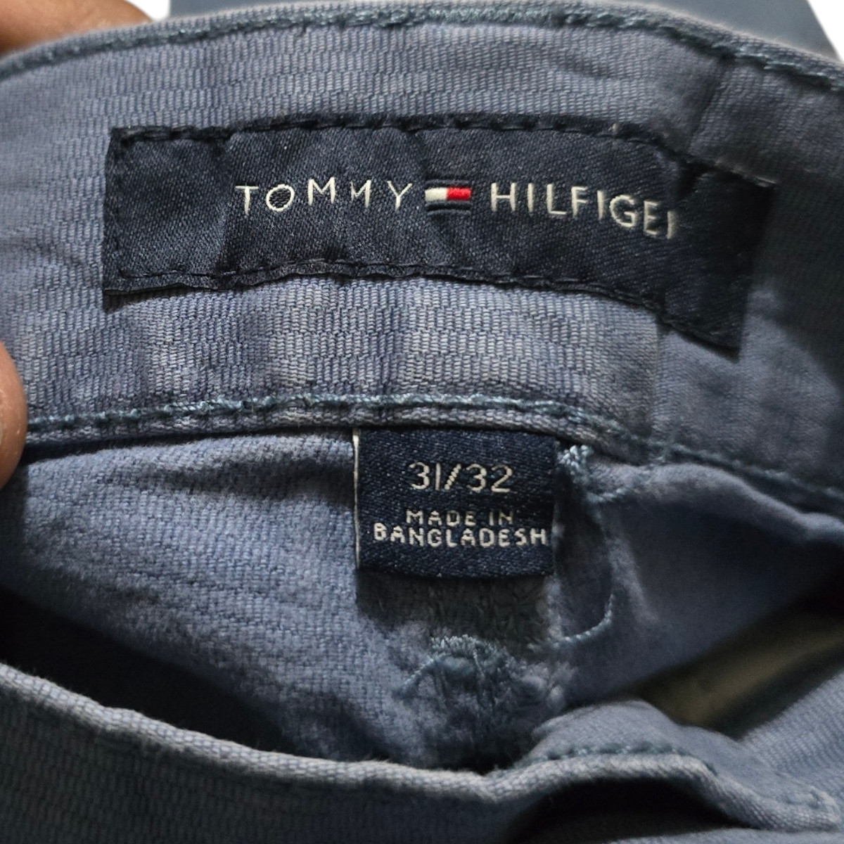 Pantalon Tommy Hilfiger 31x32 Custom Azul Metal