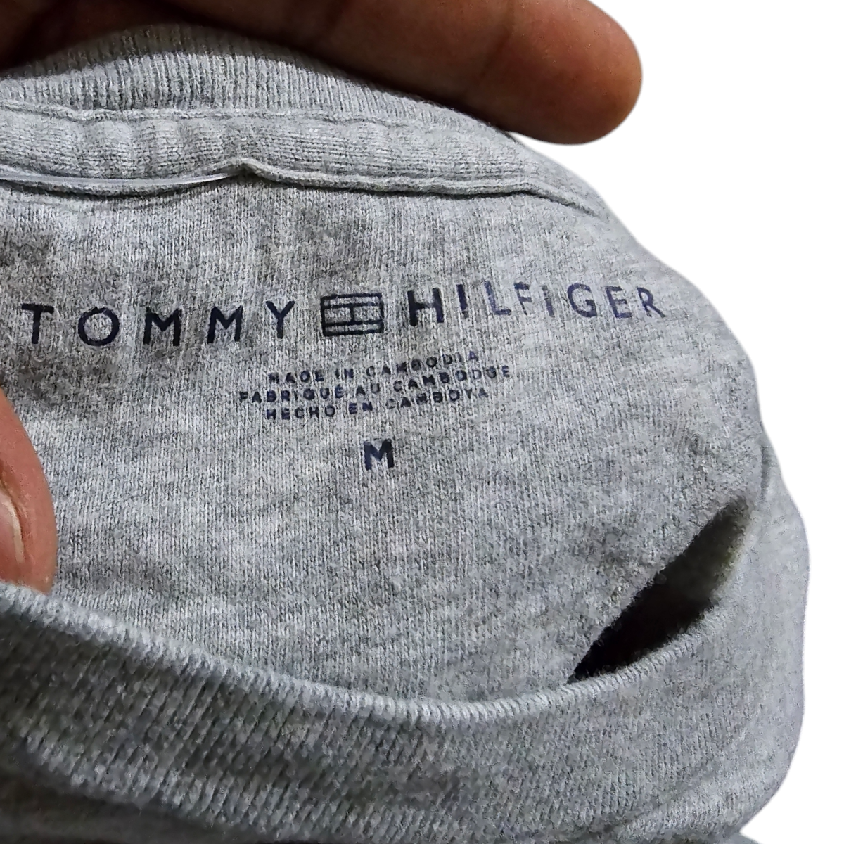 Playera Tommy Hilfiger Mediana M Gris (Usado)