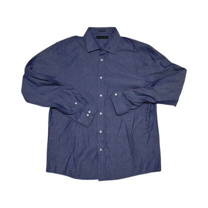Camisa Tommy Hilfiger Slim Fit Grande L Azul (Usado)