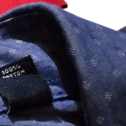 Camisa Tommy Hilfiger Slim Fit Grande L Azul (Usado)