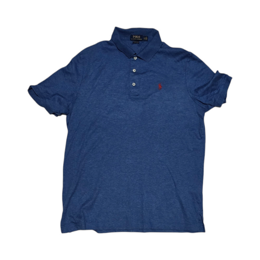 Playera Ralph Lauren Classic Fit Grande L Azul Pony Rojo (Usado)