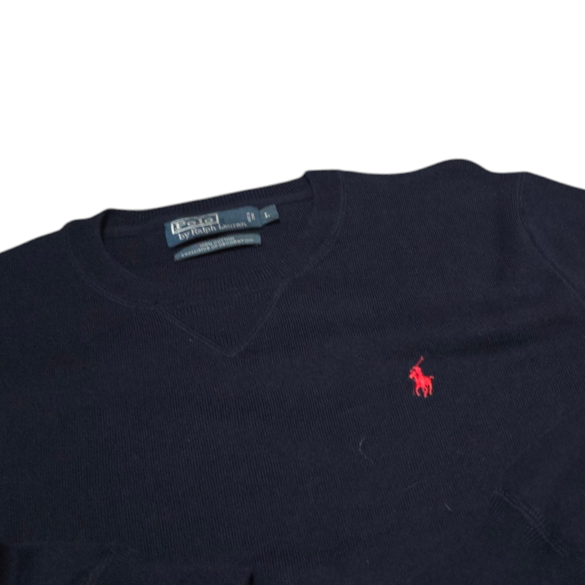 Sueter Ralph Lauren Grande L Azul Pony Rojo (Usado)