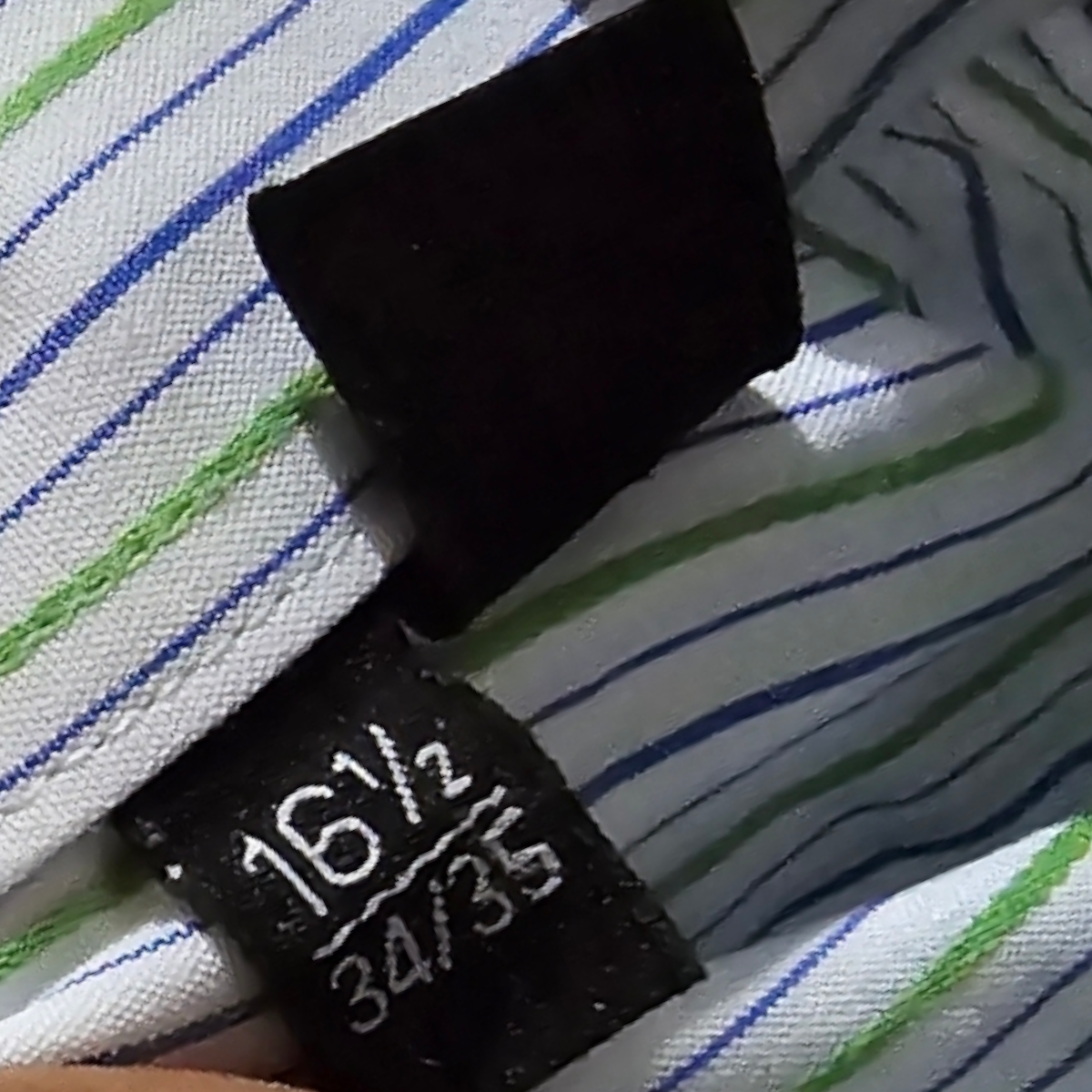 Camisa Hugo Boss Regular Fit Grande L Blanca Lineas Verdes (Usado)