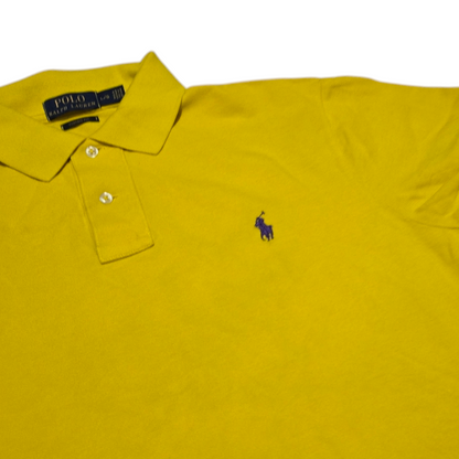 Playera Ralph Lauren Custom Fit Grande L Amarillo (Usado)