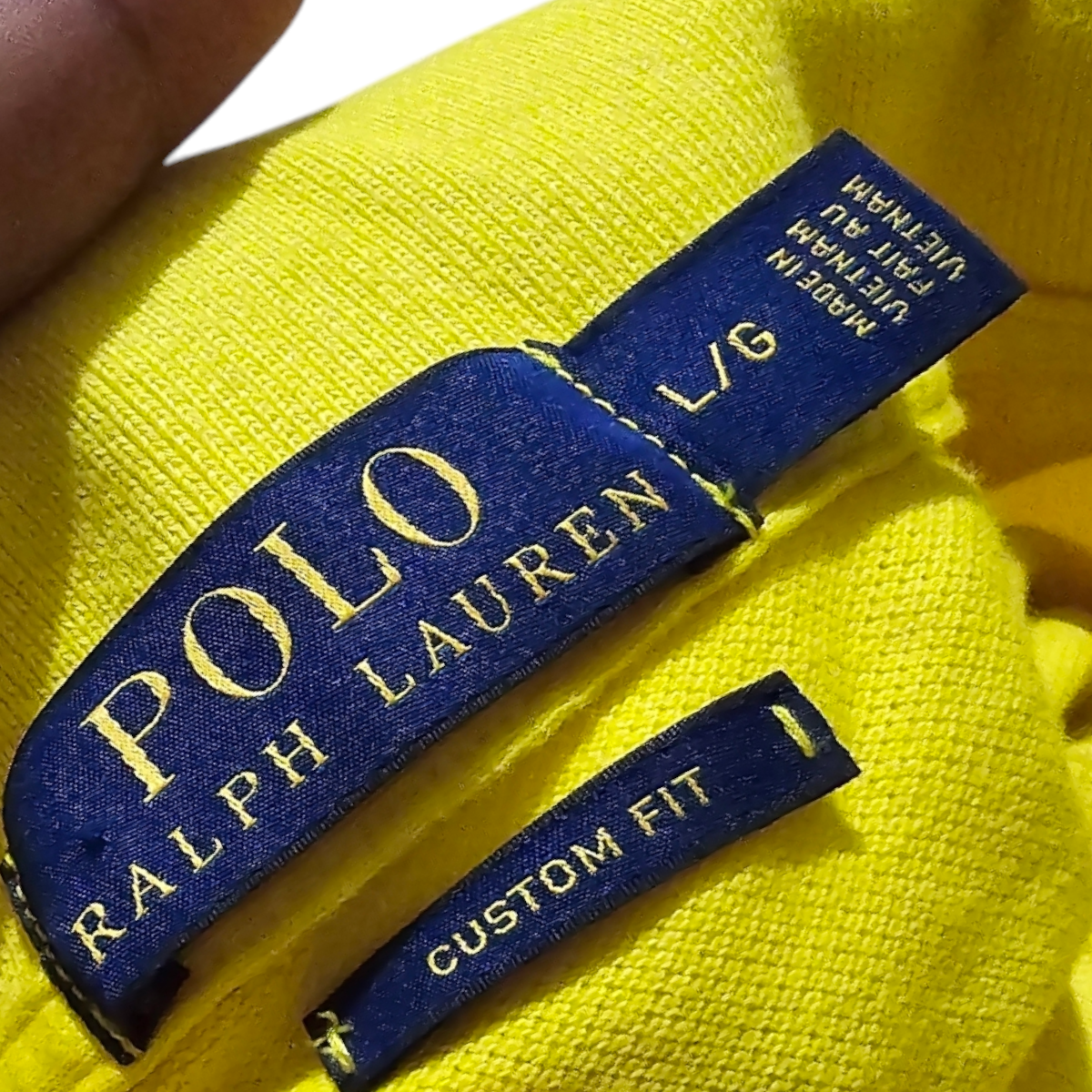 Playera Ralph Lauren Custom Fit Grande L Amarillo (Usado)