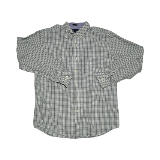 Camisa Tommy Hilfiger Classic Fit Grande L Cuadro Verde (Usado)