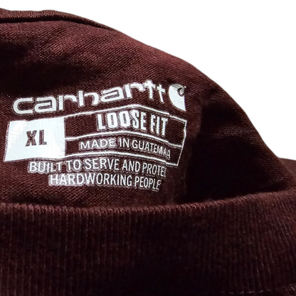 Playera Manga Larga Carhartt Xgrande Xl Vino